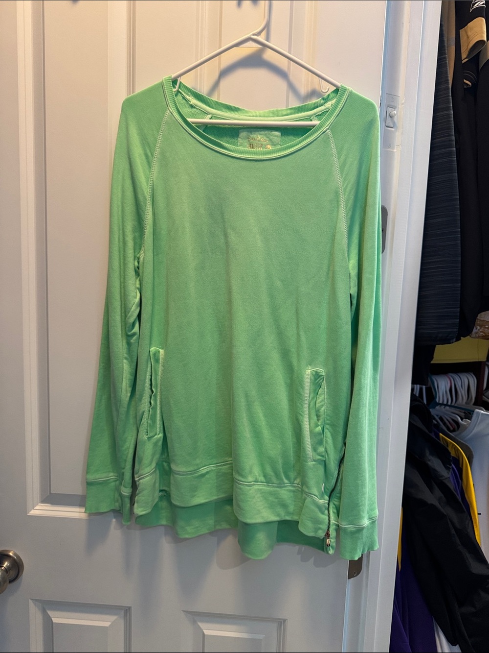 Lilly Pulitzer Mint Green Long-Sleeve Pullover